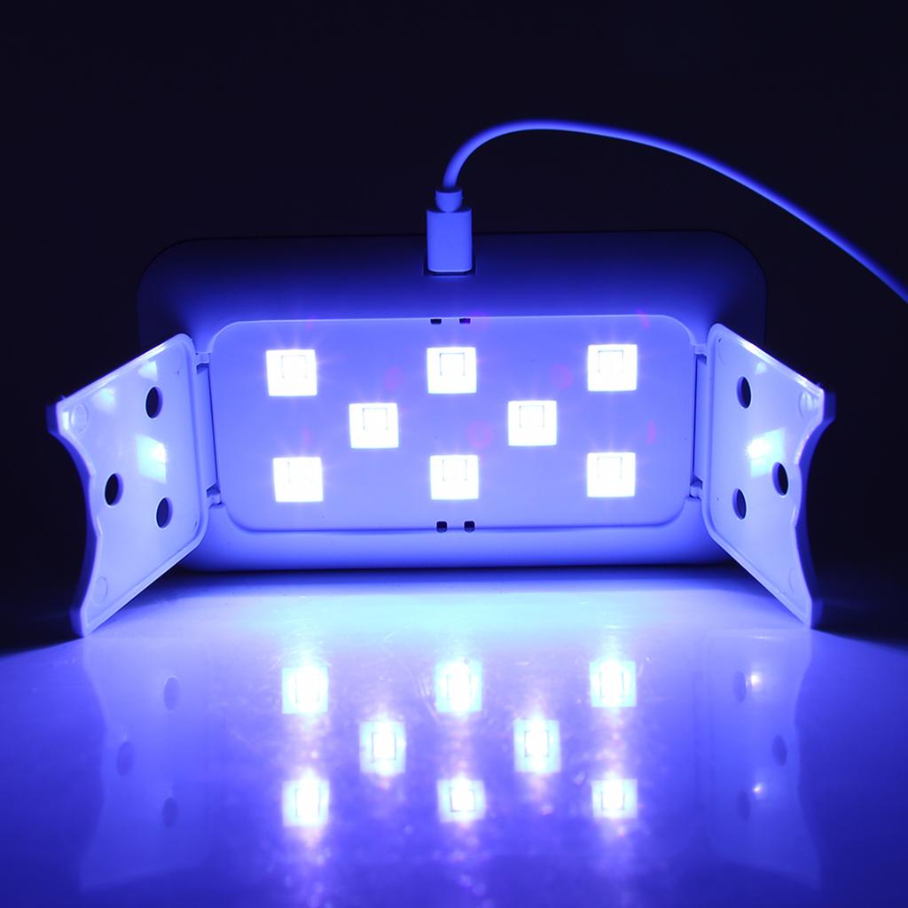 24W Foldable Portable Nail Lamp USB LED Gel Nail Polish Dryer Nail Art Machine