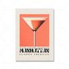 Vintage Manhattan Cocktail Art Prints Drinking Dry Martini Poster Margarita Gin Basil Smash Kitchen Bar Club Wall Decor Pictures