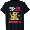 Just A Girl Who Loves Crocodiles Women Crocodile Lover T-Shirt