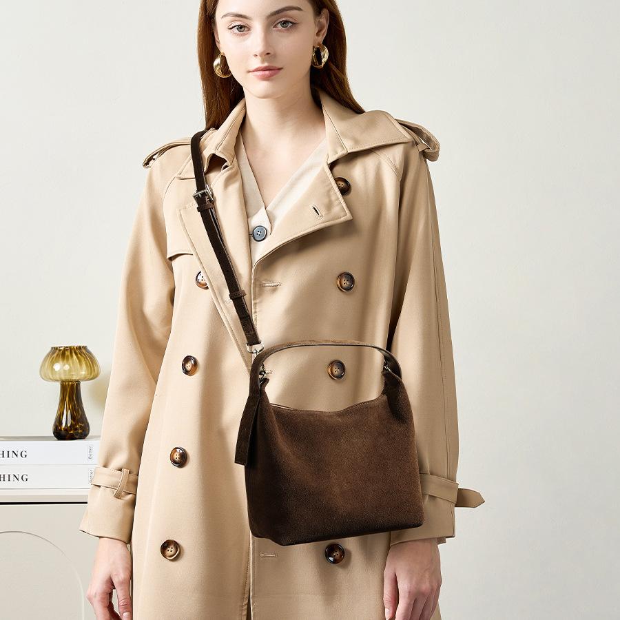 Handheld Commuting Handbag, Women's Leather, Niche, High-end, Versatile Bag, Women's Autumn and Winter Crossbody Bag, Women's