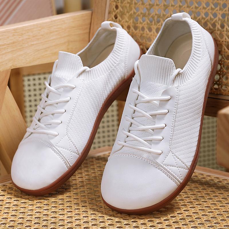 Modische Weite Barfußschuhe mit breiter Zehenbox für Unisex Minimalistische Outdoor-Freizeitmode Walking-Sneaker Nullabsatz Atmungsaktiver Bequemschuh