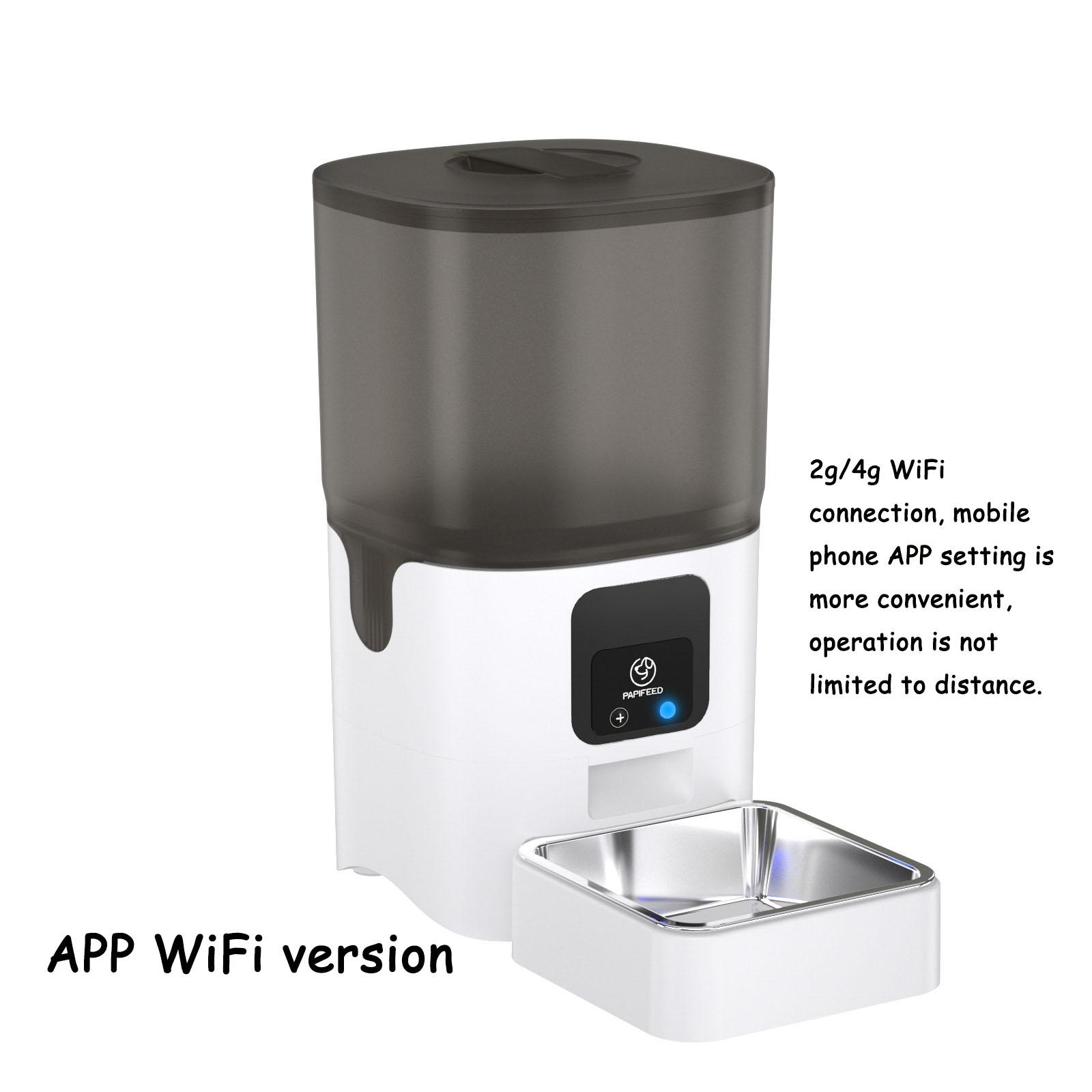 

6L Smart Pet Автоматический таймерный дозатор корма для кошек WiFi Интеллектуальный пульт дистанционного управления миска для еды для собак Кормушка для кошек и собак с защитой от заклинивания