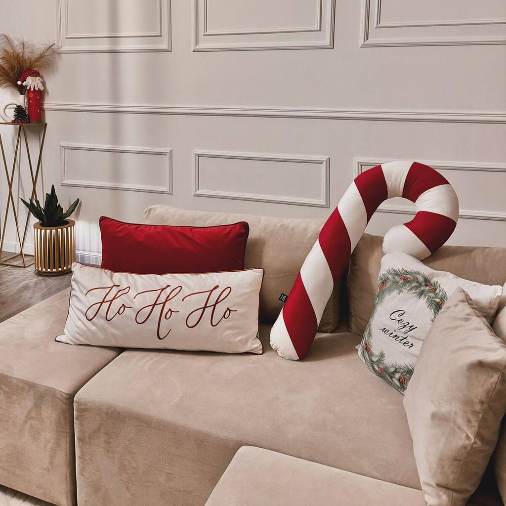 XMAS pillow pattern XM16 | Red candy cane XXL