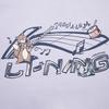 Li Ning Sports Lifestyle Series Casual Fashion Simple Versatile Letter Round Neck Fleece Warm Breathable Loose Sweatshirt Women sweatshirt AWDVC76-4