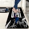 Messi poster Flannel Kitchen Mat Christmas Soft Area Rug Non Slip Floor Carpet Home Decoration