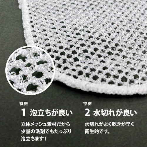 Wise Quick Foam Dry Antibacterial Mesh Dishwasher X 5-Pack