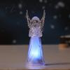 Desktop Ambient Lighting Guardian Angel Night Light, Small Prayer Reading Playing Music Peaceful Home Accents Figurine with LED Light for Desk, Table,