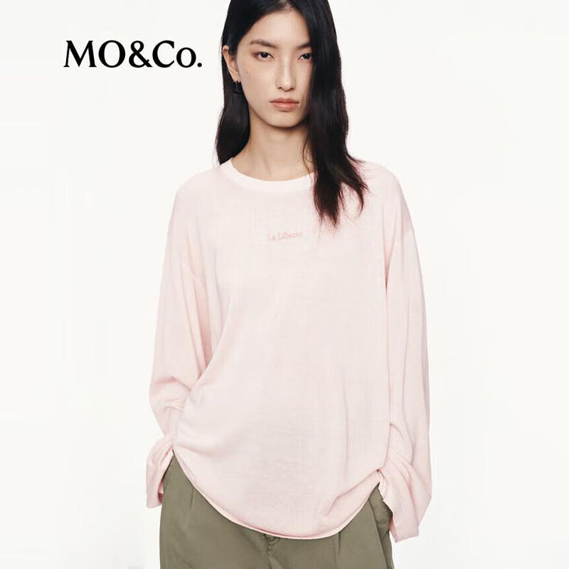 

MO&Co. Women s Distressed Loose Knit Sweater MBE3SWT009 M