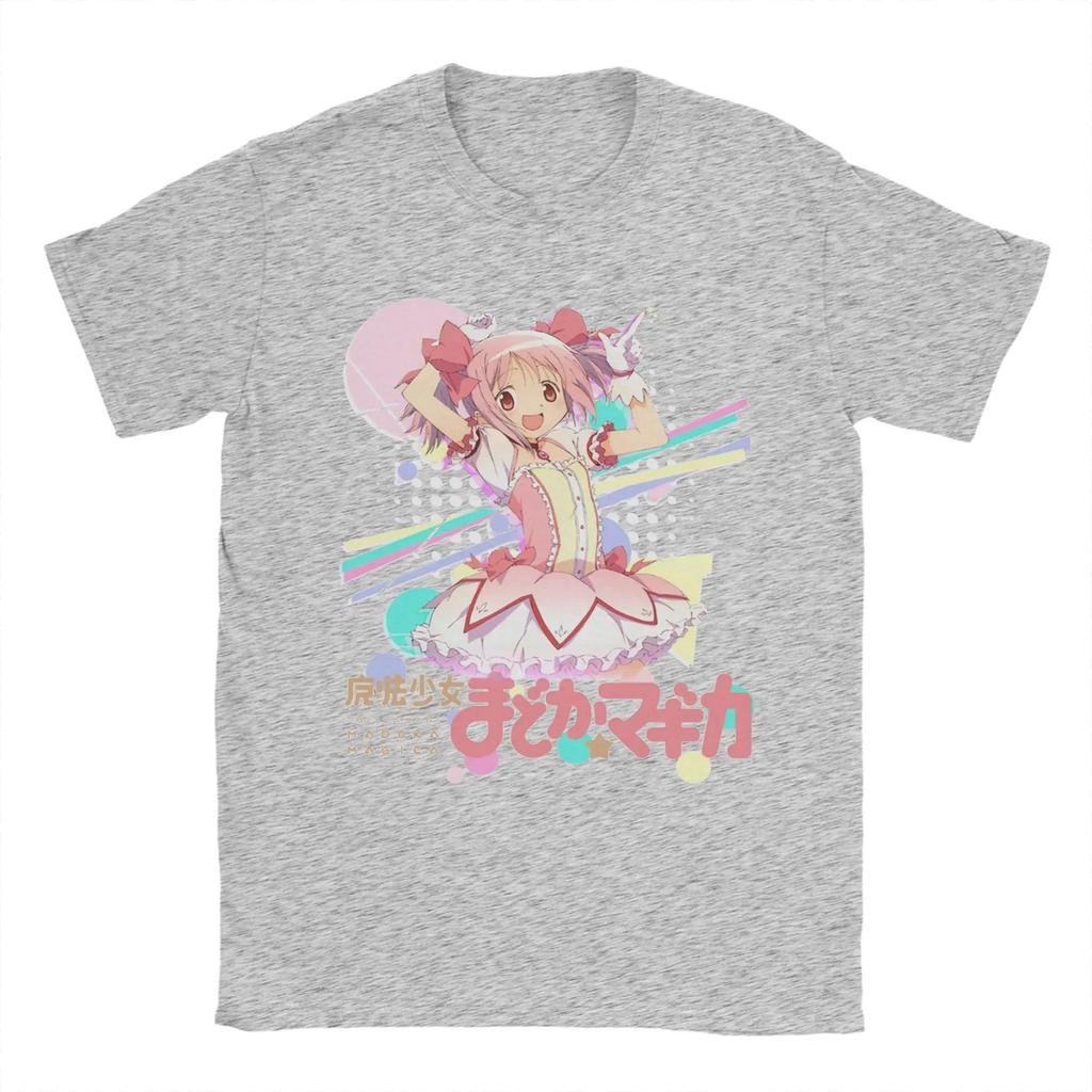 Puella Magi Madoka Magica Colorful Pop Kawaii Anime Cotton TShirt Loose Fit for Magical Girl Comfortable Fashion Tshirts