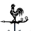 Wind Direction Indicator Metal Vane Weathercock Roof Yard Rooster Weathervane Measuring
