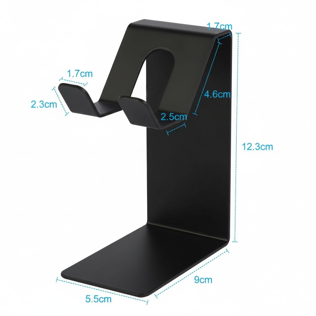 KAIXUANMAN Controller Stylish Magnetic Game Controller Storage Desk Gaming Black 1 Stand, Rack, Storage, Accessory, Space-Saving, Metal, Desktop/Wall