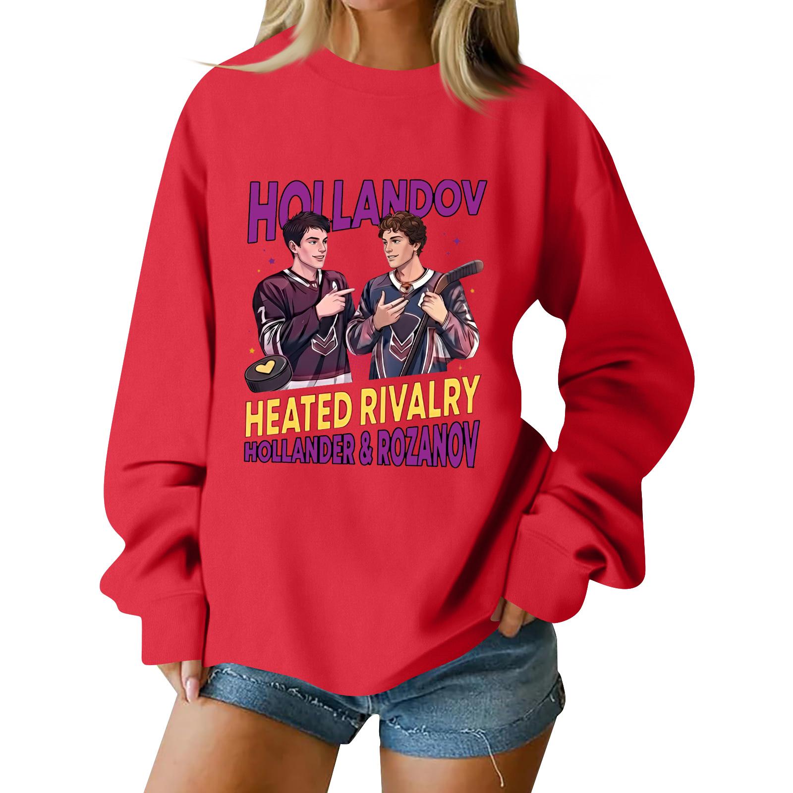 Christmas T-Shirts And Sweatshirts Women S Sweatshirts Long-Sleeved Pullover Sweatshirts Women S Long-Sleeved Tops XL красный 1690₽