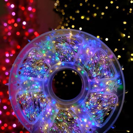 LED Copper Wire String Lights Waterproof 8 Modes String Light LED Beaded Fairy Christmas Light for Roof Wedding Party Outdoor Indoor Garden Tree Decor