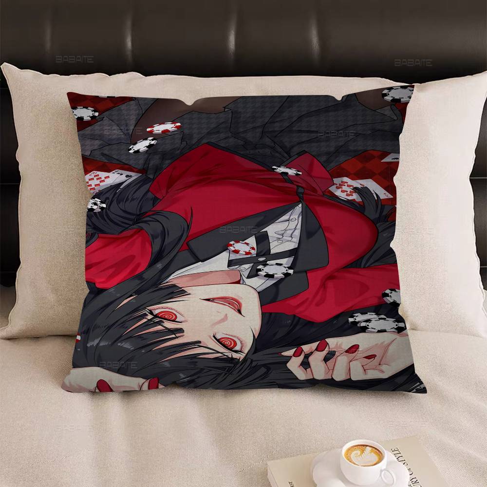 K-Kakegurui Y-Yumeko J-Jabami Cushion Cover Decorative Pillow Sofa Home Decor case pillow cases