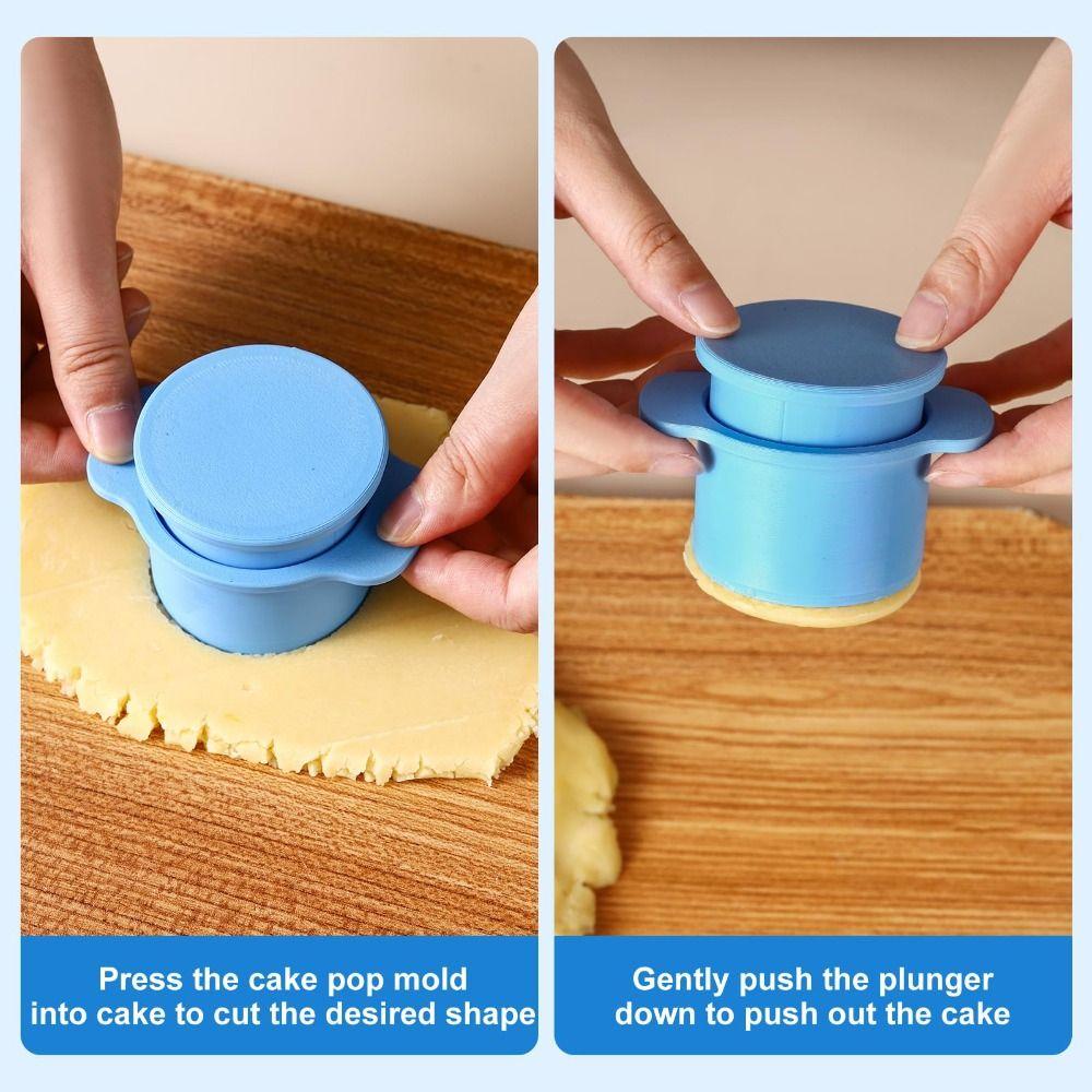 Silicone Cake Pop Cutter Circle and Heart Shape Baking Tool New Mousse Mould Candy