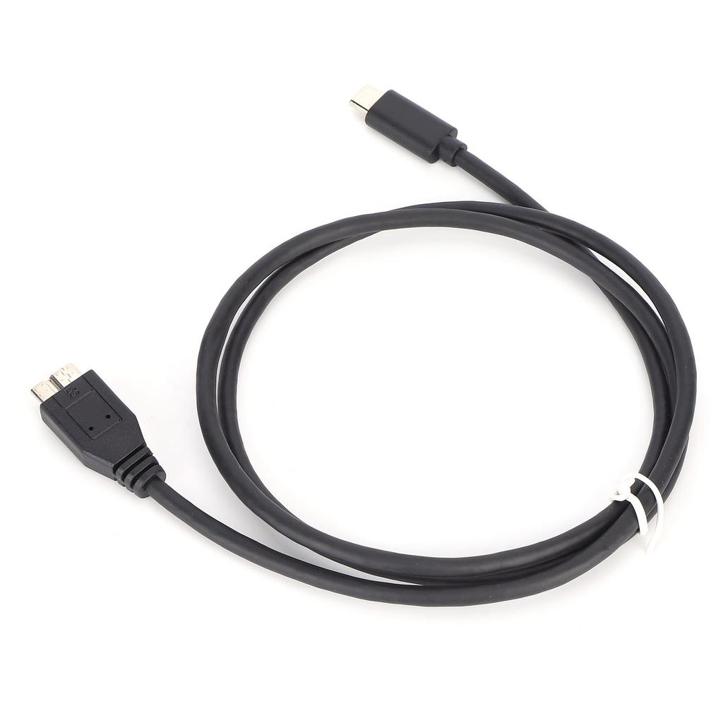 Hard Disk Data Cable 1 Meter 5Gbps Highspeed Transmission Typec to Micro B USB 3.0 Computer Accessory