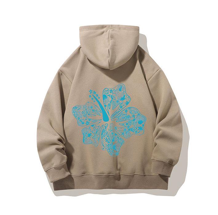 Unisex American Graffiti Print Hooded Sweatshirt