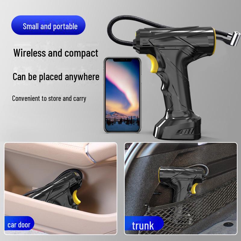 Tragbare kabellose Luftpumpe mit intelligentem Digitaldisplay für Autos und Fahrräder