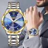 Fashion Simple Quartz Man Watch Luxury Business Steel Band Casual Sports Waterproof Date Weeks Watches
