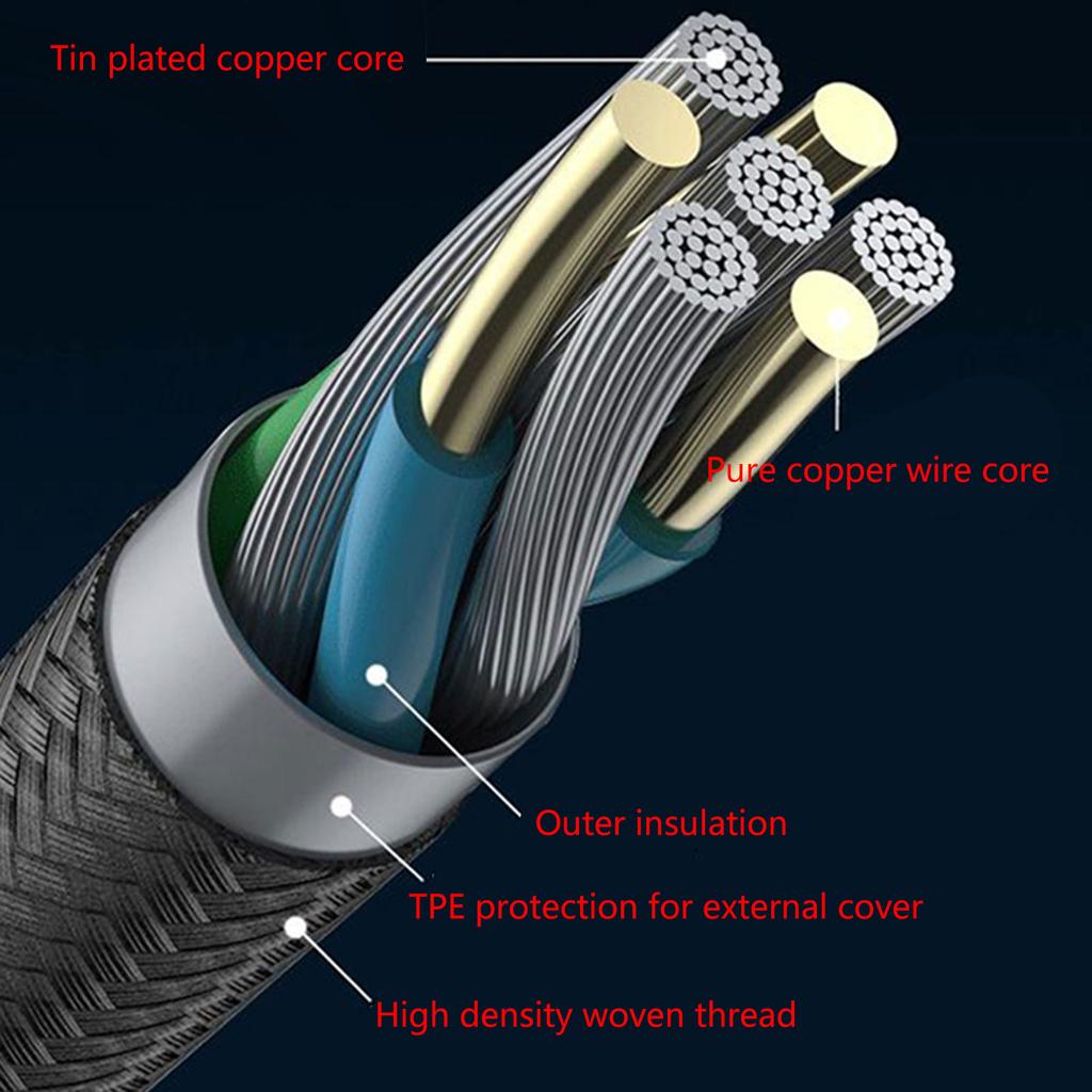 Earphone Splitters Cord Aux Y Splitters for Tablets Gold-Plate Connectors for Accurate Data Transmission Headphone Cord