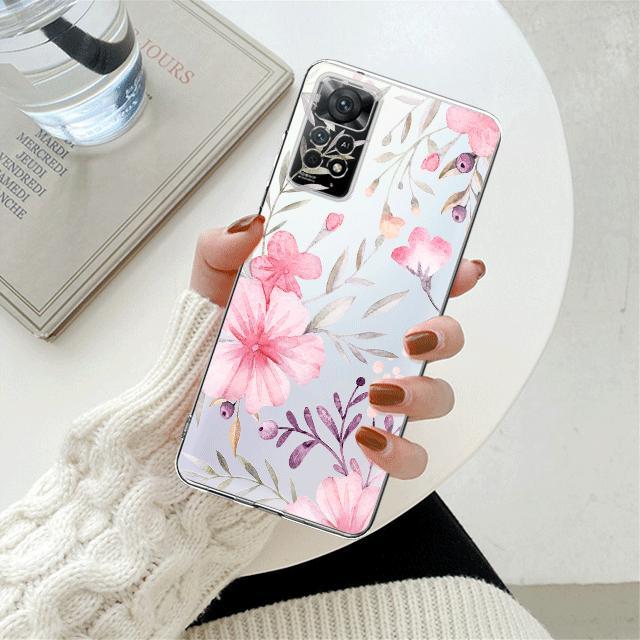 Husă de telefon cu flori de margaretă cu flori pentru Xiaomi Redmi Note 12 7 8 9 8t 11t 8 10 Pro 9s 10s 11 11s pentru Mi 9a 9 9c 9t 10 10c K40