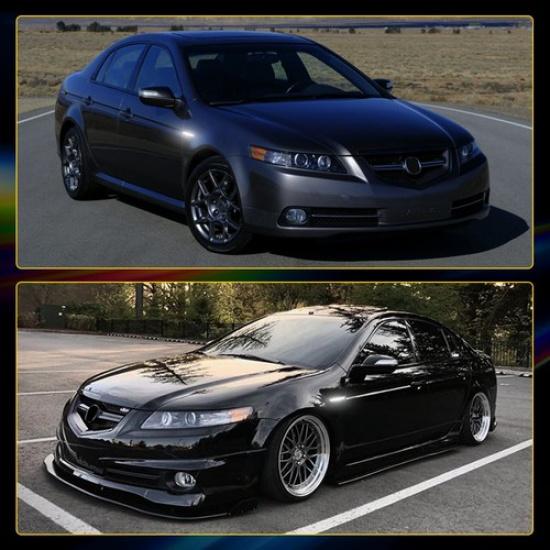 Driver Passenger Side Marker Lights Smoked Lens White LED For 2004-08 Acura TL A