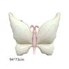 Pink Butterfly Birthday Decoration Balloon Set Tableware Cup Plate Napkin Gift Bags Backdrop Banner KeyChain Girl Party Supplies