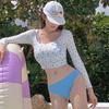 2026 Damen Koreanischer Stil High-Waist Bauchkontroll-Bikini für Heiße Quellen & Urlaub