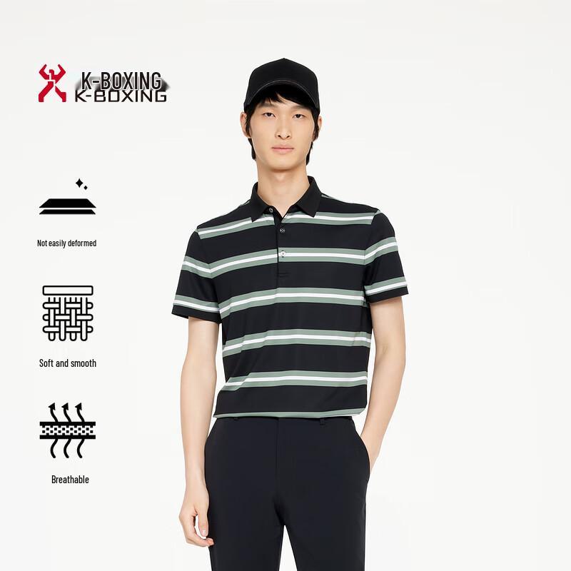 

K-Boxing Men s Business Casual Polo T-Shirt VTBR2388 175/L
