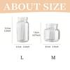1/2pc Transparent Glass Vases Striped Hydroponic Plant Flower Pot  Living Room Bedroom Floral Plant Bottle Desktop Vase Decor