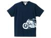 SPEED ADDICT Side Print T-shirt, S/S Navy, Size L