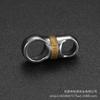 Handmade Titanium Alloy Keychain with Universal Joint & 360° Rotation