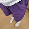 Men's 2024 Plus-Size Purple Quick-Dry Mesh Sports Shorts - Breathable, Casual Fit