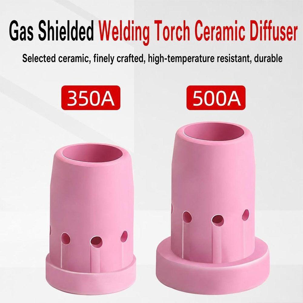 10Pcs Alumina Ceramic Ceramic Current Shunt Welding Torch Gas Diffuser for MIG CO2 Welding Torch
