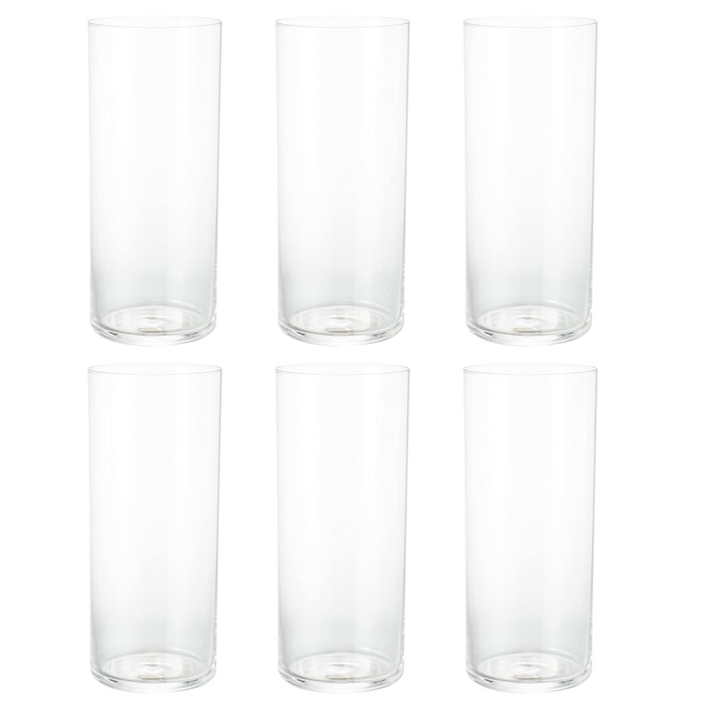 Toyo Sasaki Glass Tumbler Glass Silk Line Tumbler 455ml Set of 6 Made In Japan Dishwasher Safe Unbreakable Glass Cup Beer Glass Highball Glass Sour