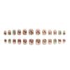 Christmas Style Nail Art Stickers: Wearable, Whitening, Removable Colored Lights Nails - 24 Pieces