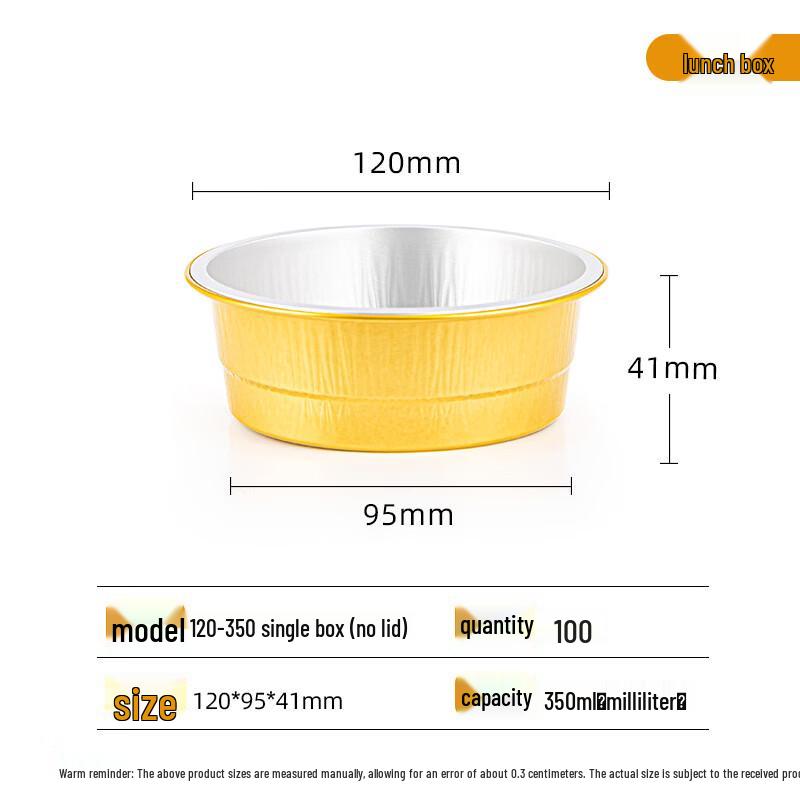 Handun Aluminum Foil Takeout Containers (100-Pack)