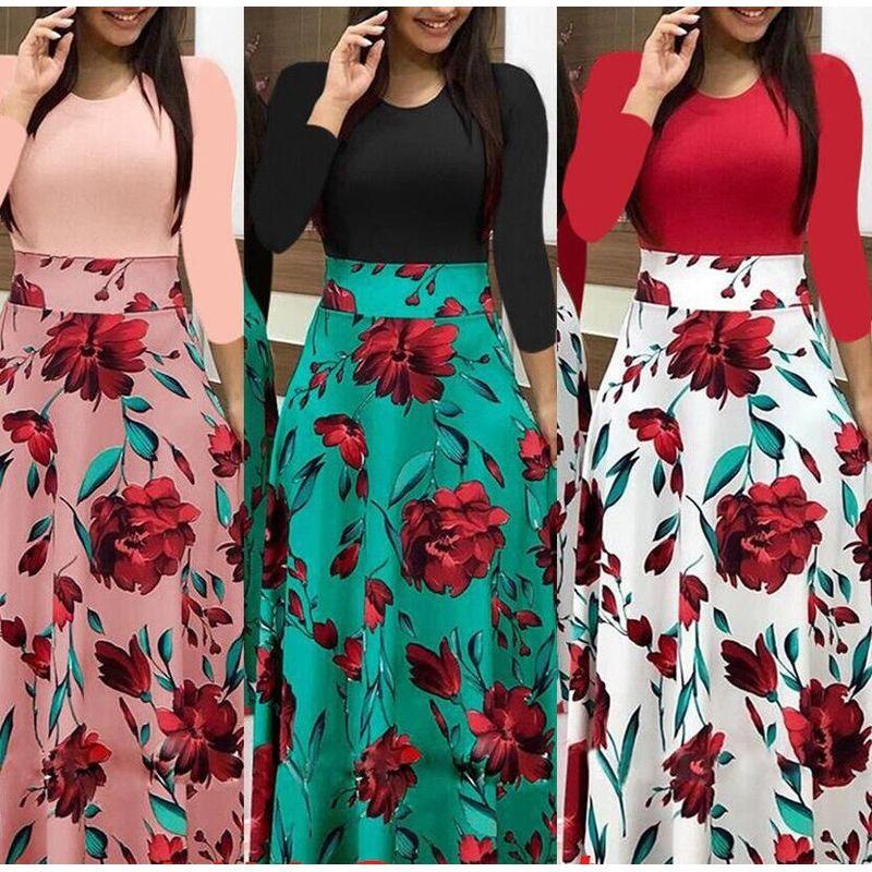 

Women s Fashion Hot Sale Winter Crew Neck Slim Fit Dress Black M