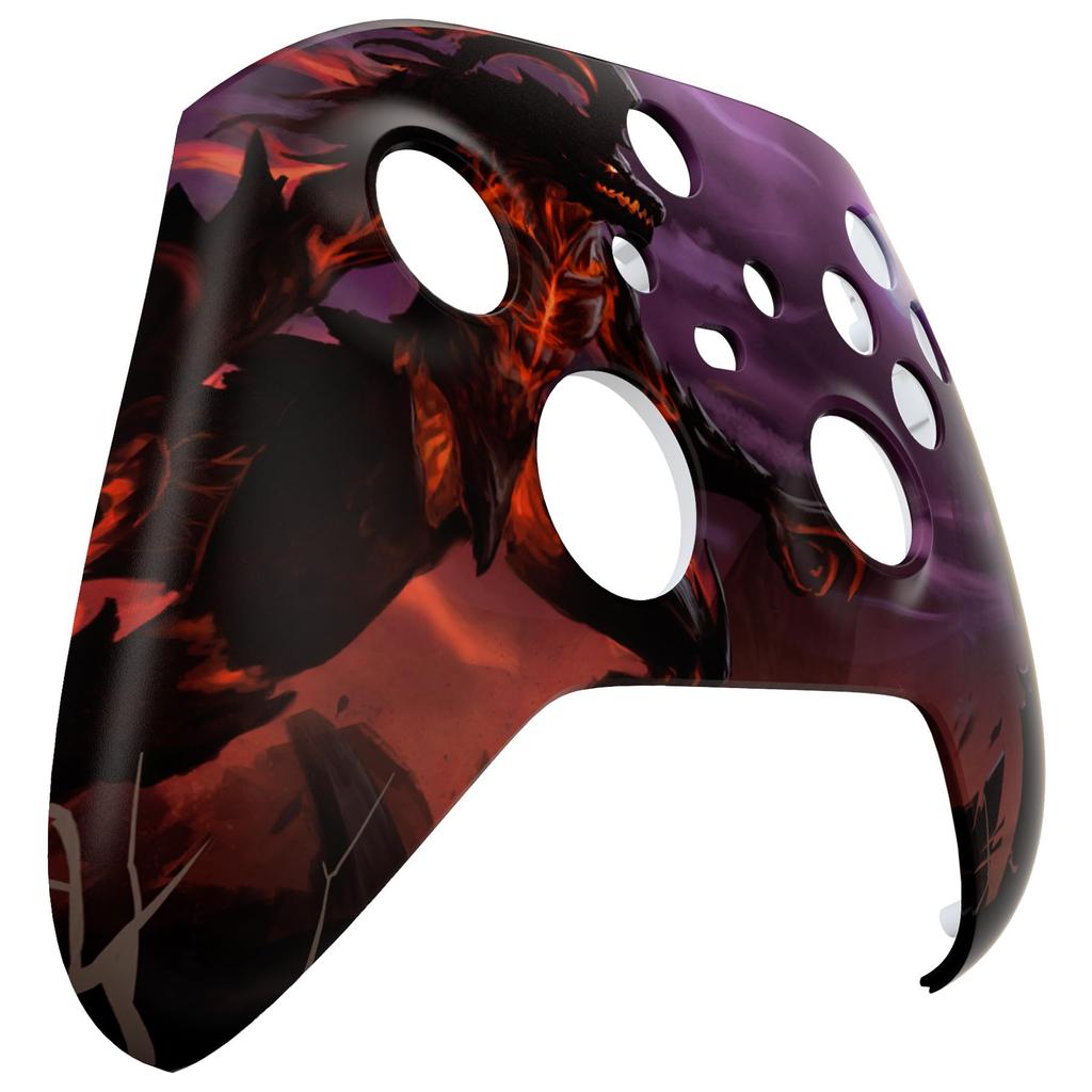 Custom Front Housing Shell for Xbox Series Featuring a Mildly Cover Faceplate for Xbox Series and Xbox Core Not eXtremeRate's X/S, Horror-inspired