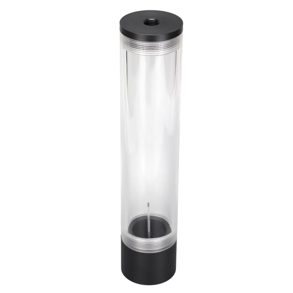 Water Cooling Reservoir 240mm 9.4in Length G1 4in Thread 50mm 2.0in Diameter Tube Low Noise 4 Holes PC Cooling Tank