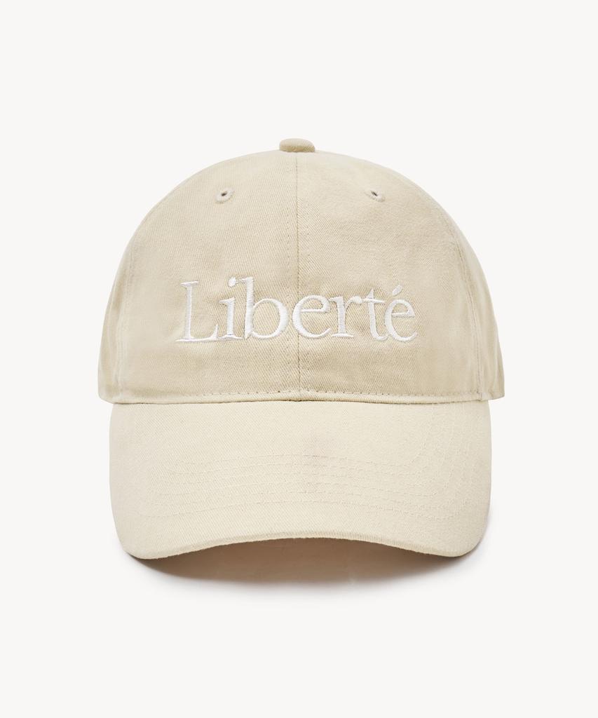 LADY VOLUME Liberte Cotton Ball Cap (Beige)