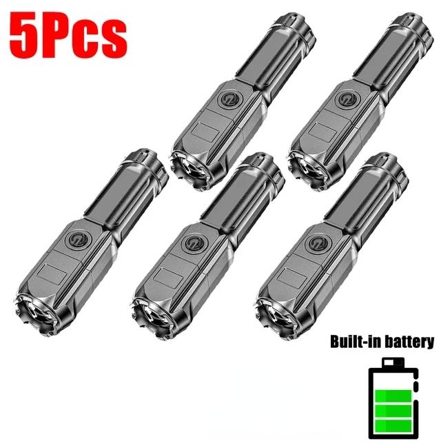 Powerful LED Flashlight Super Bright Rechargeable T6 Light String Outdoor Waterproof Hunting Lantern Outdoor Camping Lantern