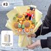 Finished Crochet Flowers Bouquet Handmade SunFlower Bouquet Valentines Gift Wedding Decor Knitted Flower Bouquet with Gift Bag