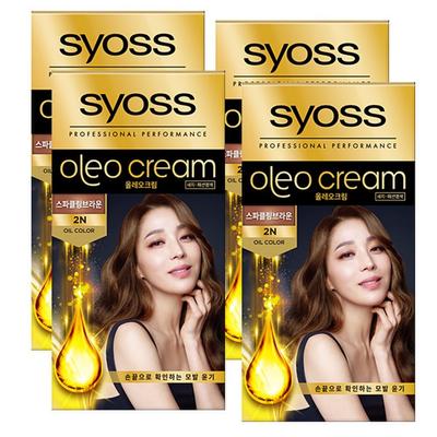 Oleo Hair Dye 2N Sparkling Brown 100g X 4 Boxes