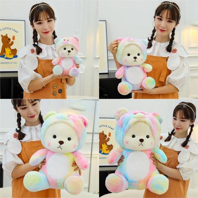 Lina Teddy Bear Plush Toy Colorful Soft Pp Cotton Stuffed Animal Gifts