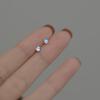Fashionable Small Earrings for Women Simple Imitation Moonstone Earrings Korean Style Earrings