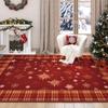 Koberec s vánoční tématikou kulatý obývací pokoj ložnice protiskluzová dekorativní rohožka obdélníkový vstup lze přizpůsobit podlahová rohožka