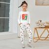 Children's  Boys And Girls Thin Two-piece  Long-sleeved Pants Two-piece