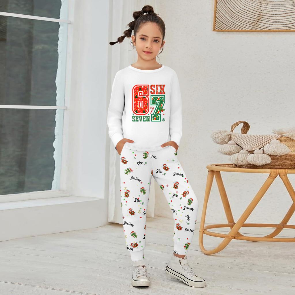 Children's  Boys And Girls Thin Two-piece  Long-sleeved Pants Two-piece
