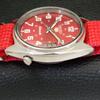 USED VINTAGE SEIKO 5 AUTOMATIC 6119C JAPAN MENS DATE RED DIAL WATCH A433806-2 R119-a433806